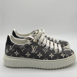 Louis Vuitton Denim Monogram Time Out Sneakers